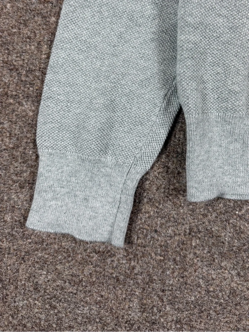 J Crew Light Grey Lightweight Pullover Crewneck Knit Cotton Sweater Men’s S/M